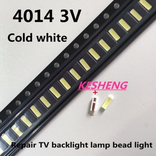 1000PZ JUFEI 4014 LED Retroilluminazione Media Potenza LED 0.5 W 3 V 4014 bianco Freddo LCD Retroilluminato per la TV TV Applica