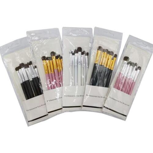 20set/lot 7pcs/set Multi Smoky Eye Shadow Brush Cosmetic Brush Suit Horse Hair Daily Makeup Appliances Cosmetic Tools HA1923