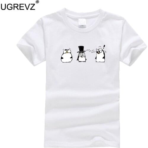 2021 Big Boys t shirt for Kids Short Sleeve Cotton Summer Teenage Clothes Tops Penguin patterns t-shirt Toddler Girl tshirt 8 10
