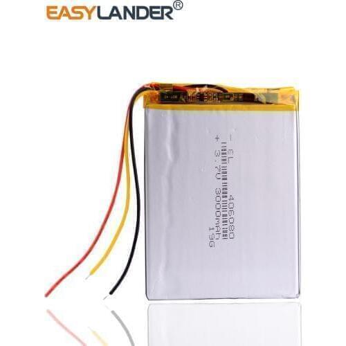 3 line 406080 3.7V 3000MAH Lithium polymer Battery with Protection Board For VX787 VX530 VX540T VX585 396079,MP3,MP4, GPS,DVD