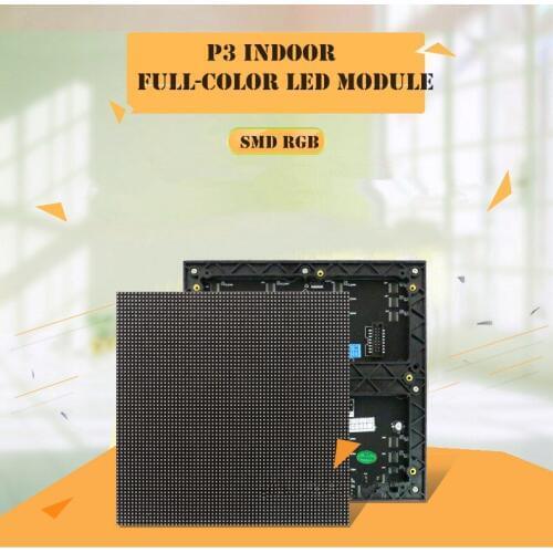 3pcs 1/16 Scan 3in1 SMD RGB P3mm Indoor Full color P3 LED module for Advertising media HD LED Display 192*192mm 64*64 pixels