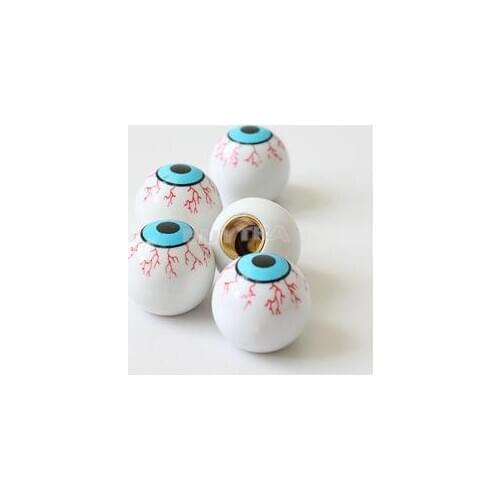 4PCS/Set High Quality Car Bicycles Motorcycles Eye Ball Tire Valve Caps Stem Wear-resistant Elaborate ABS Valve Caps Car-styling