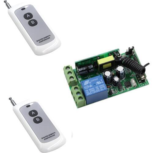 AC 85V 125V 240V 250V Wireless Remote Control Switch Remote Light Power Switch Remote ON/OFF Receiver Long Range Transmitter