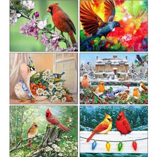 5d Diamond Painting New Arrivals Birds Flowers Diamond Embroidery Sale Animal Gift Rhinestones Home Decor 5d Diy Needlework