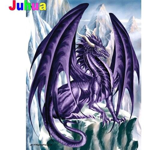Anime Dragon Full Square/Round Drill 5D DIY Diamond Painting animal Diamond Embroidery mosaic diamond Stitch Home Decor