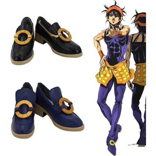 Anime JoJos Bizarre Adventure Cosplay Boots Narancia Ghirga Cosplay Male Boots Halloween Party Cos shoes boots Custom Made