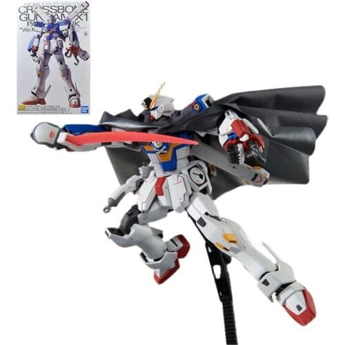 BANDAI PB Crossbone Gundam X1 MG 1/100 PATCHWORK Ka Ver. Model Kids Assembled Toy Robot Anime Action Figures Collections Puzzle