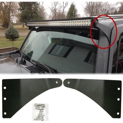 For 2006-2010 Hummer H3 Upper Roof Straight Curved 50Inch LED Light Bar Offroad Mounting Brackets