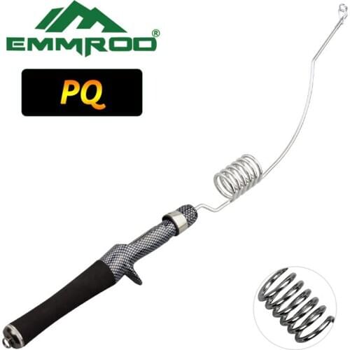 Emmrod Stainless Portable Casting Fishing Pole Rod Fishing Tackle Sea Rod Lure Rod Ice Fishing rod Boat/Raft Rod Rock Rod PQCoil
