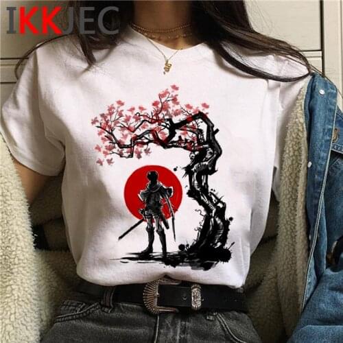 Attack on Titan Shingeki No Kyojin tshirt summer top male harajuku kawaii print aesthetic vintage t-shirt summer top vintage