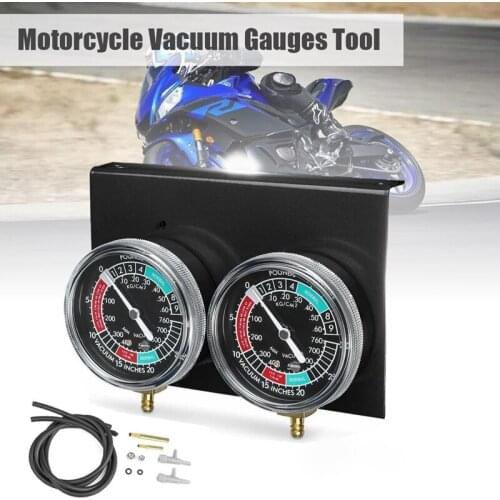 1set Motorcycle Carburetor Synchronizer Vacuum Gauges Tool Carb Vacuum Gauge Balancer for Yamaha/Honda/Suzuki Black