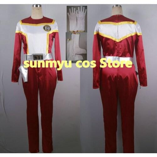 Kousoku Sentai Turboranger Red Turbo Cosplay Costume,Size customizable,Halloween Performance