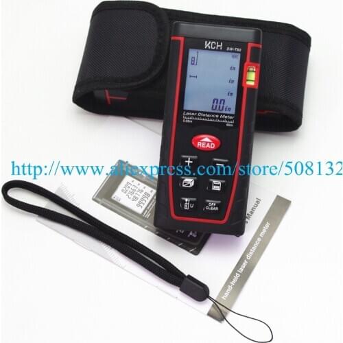 7 Key 60m/197ft/2362in laser range finder meter infrared rangefinder Electronic ruler Distance Pythagorean KCH SW-T60