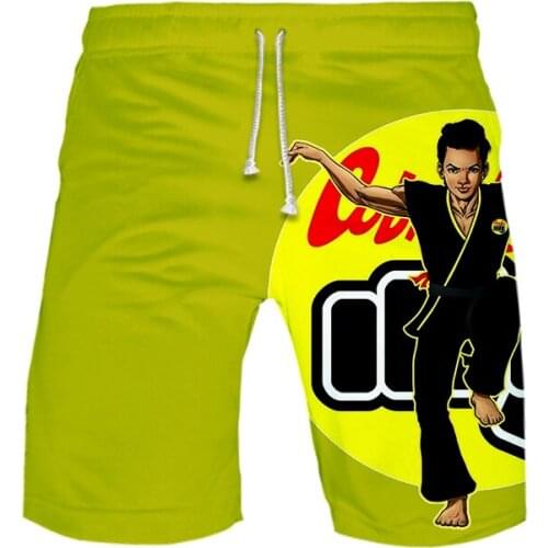 The Karate Kid Cobra Kai 3D men Beach Shorts Swimming Surfing Board boy Shorts Quick Dry Swimwear Beach Pants Casual Shorts