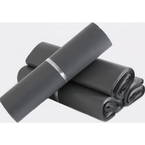 50Pcs/pack Plastic Dark Gray Courier bag PE Waterproof Poly Thicken Shipping Bags Clothing Self Adhesive Envelope Postal Mailbag