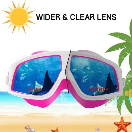 Swim Glasses Earplug Kid Children Water Sports Eyewear Professional Swim Eyewear UV Swimming Goggles Pool