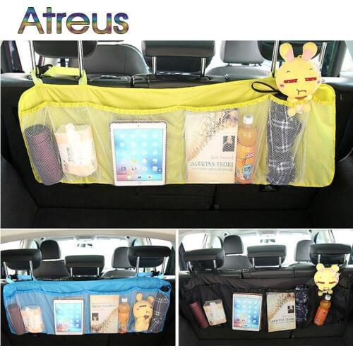 Car Trunk Organizer Backseat Storage Bag Net For Honda CRV XRV Vezel Nissan Qashqai X-trail Murano Patrol Paladin Accessories