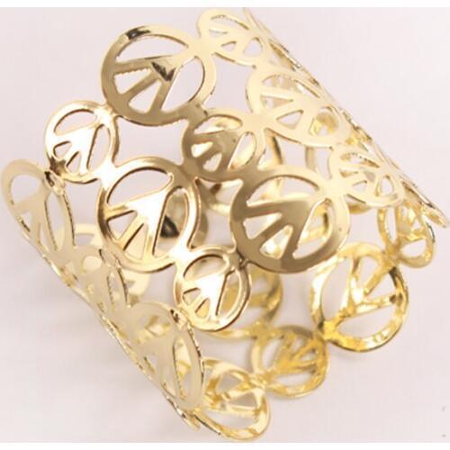 SHSEJA Hotel restaurant simple napkin rings high quality metal napkin buckle wedding banquet napkin ring desktop decorations