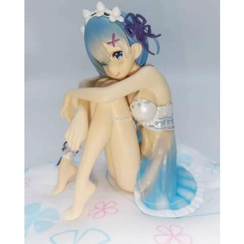 Re:Life in a Different World from Zero Rem Birthday Blue underwear Ver. Girl Action Figure Model Toys 13cm