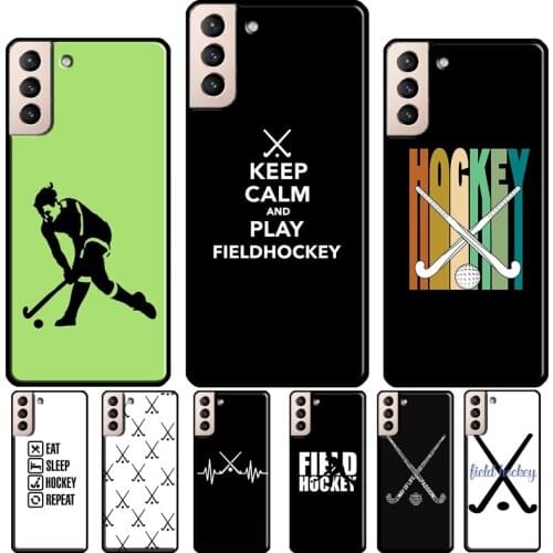 Field Hockey Silicone Case For Samsung Galaxy S21 S20 FE S8 S9 S10 Plus Note 10 9 Note 20 Ultra Coque