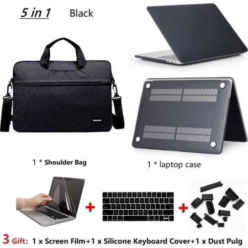 5in1 Shoulder Bag+Laptop Case+keyboard Cover For MacBook Pro 13 CD-ROM (Model: A1278,Version Early 2012/2011/2010/2009/2008)
