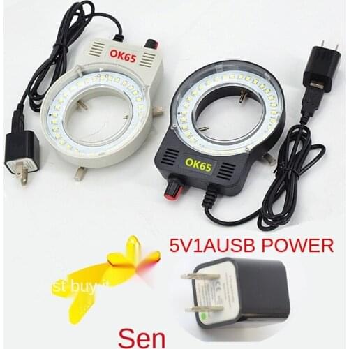 LED microscope ring light source lamp/brightness adjustable /LED bead lighting Frosted lampshade /General inner diameter 65mm