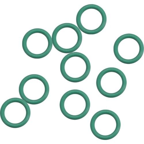 Uxcell 10Pcs Fluorine Rubber O Rings 10mm OD 7mm Inner Diameter 1.5mm Width Seal Gasket Green Prevent Leaks in Hydraulic