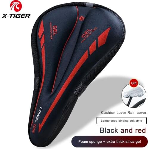 X-TIGER MTB Saddle Cover High Elastic Sponge Road Bicycles Seat Thickened Gels Cushion Breathable Cycling Bike Seat Accessories