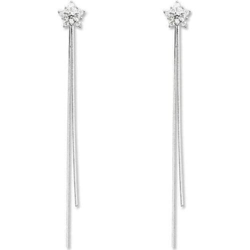 Star Long Tassel Earrings For Women Ear Line Pendientes Oorbellen