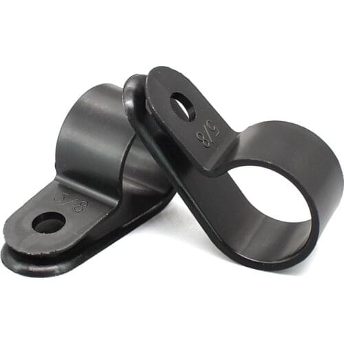 100PCS Plastic Nylon R Type Clamp Fixed Cable Organizer P-clips Line Buckle High Quality Durable Nylon Fasteners