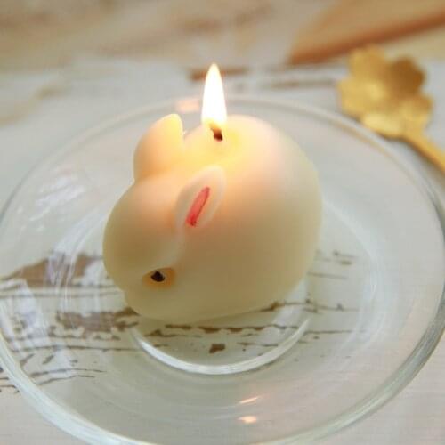 Cartoon Cute 3D Rabbit Silicone Mold DIY Candle Soap Making Aromatherapy Essential oil Diffuser