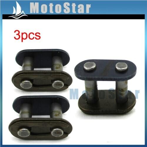 3pcs T8F Chain Spare Master Link For Motorcycle Mini ATV Quad 4 Wheeler Dirt Super Pocket Bike 2 Stroke 43cc 47cc 49cc