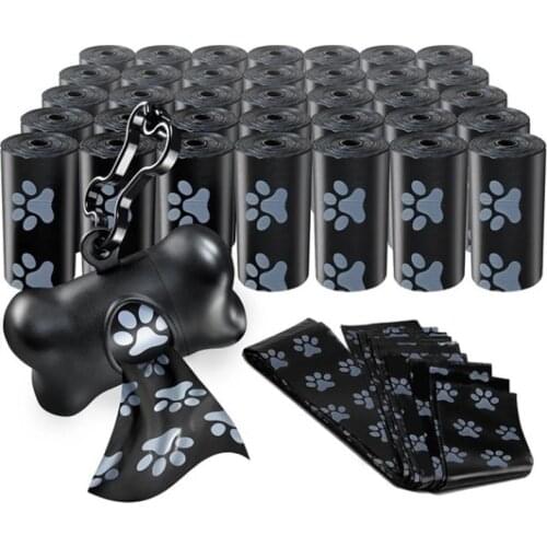 Ainolway 50 Rolls Pure Dog Poop Bag 15 Bags Roll Large Cat Waste Bags Doggie Outdoor Home Clean Refill Garbage Bag Pet Supplies