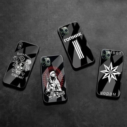 Russian Mafia Phone Case Tempered Glass For iPhone 11 Pro XR XS MAX 8 X 7 6S 6 Plus SE 2020 case