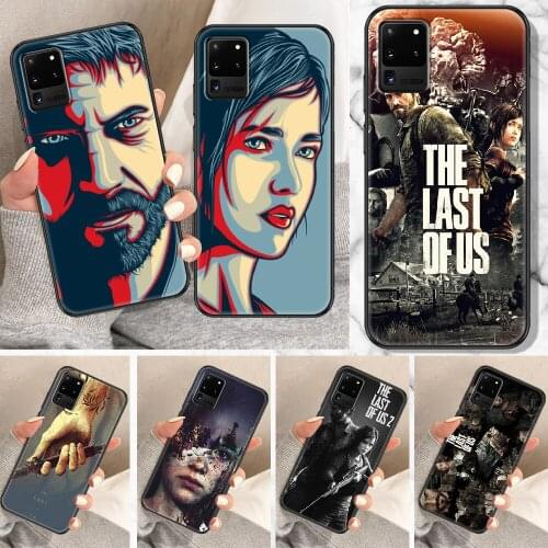 The Last of Us Part Game Phone case For Samsung Galaxy Note 4 8 9 10 20 S8 S9 S10 S10E S20 Plus UITRA Ultra black 3D cover art