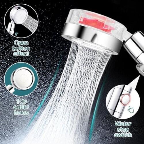 J6PE Home Handheld Shower Head Water Sprinkle Head Handheld Shower 4 Points Universal Interface with Filtering Function
