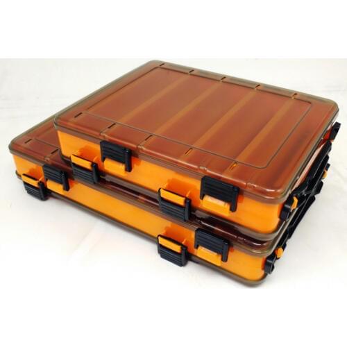 Double-Sided Fishing Lure Squid Baits Box Hook Rings Storage Box Clear Squid Jig Minnows Case Container Multipurpose Tackles Box