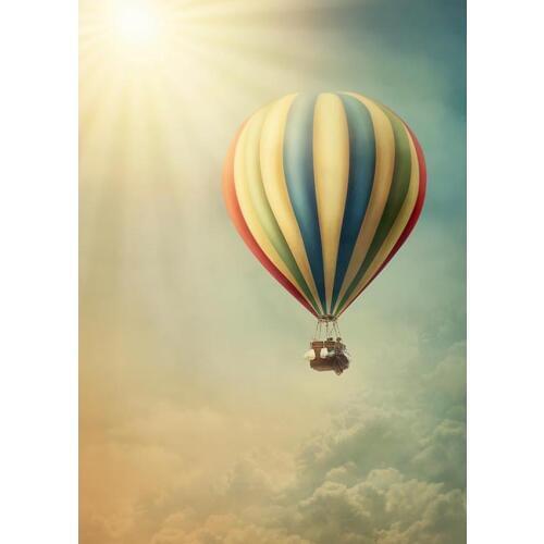LIFE MAGIC BOX Backdrops Hot Air Balloon Sky Photo Studio Background