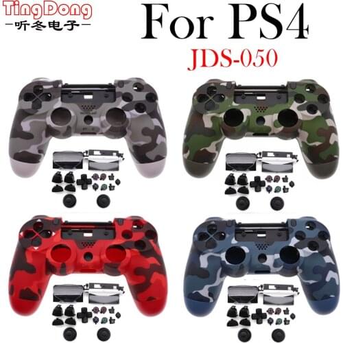 JDM-055 JDS-055 JDS050 camouflage green grey full housing shell case inner frame for ps4 5.0 controller Front Back cover case