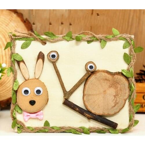 Creative DIY Log Painting Natural Wood Chip Branch Painting Handmade Material Package Educational Toys Decorations Gifts