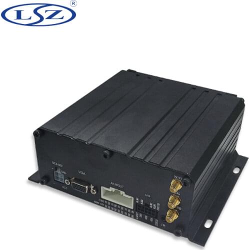 LSZ source factory sd+ hard disk loop recording audio and video 4 channel 3g gps wifi mdvr box truck / semi-trailer/muck car/bus