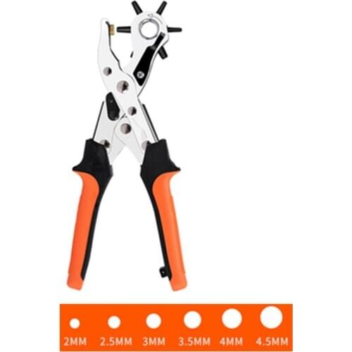 Multifunctional Belt Puncher Labor-saving Punching Pliers Manual Household Single Hole Punching Machine
