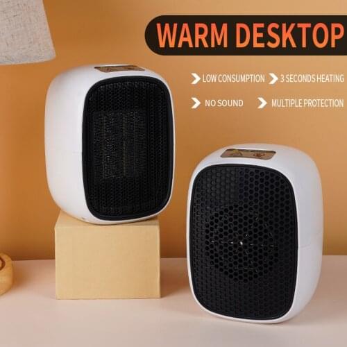 220V 50Hz Desktop Air Heater Mini Electric Powerful Warm Blower Fast Heater Fan Stove Radiator Room Warmer For Home Office