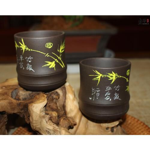 1pcs Yixing authentic raw ore purple sand tea cups individual cups master cup Kung Fu cup tea sets