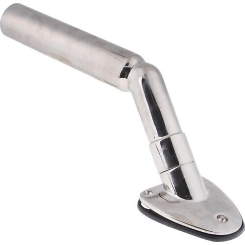 Stainless Steel Outrigger Fishing Rod Holder With Deck Mounts Base Marine