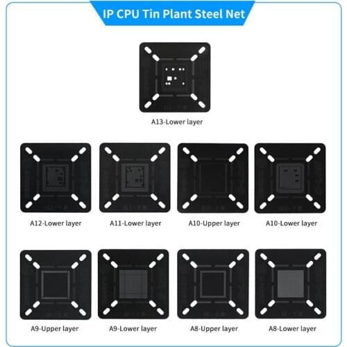 G-Lon SS-601H Motherboard BGA Reballing Stencil Plant Tin Platform Double Side Use Slot Position for iPhone CPU A12 A11 A10 A8