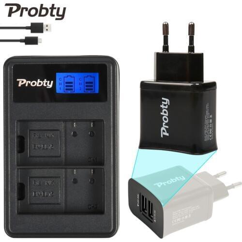 Probty EN-EL15 EN EL15 LCD Battery Charger + 2 Port USB Plug For Nikon D600 D610 D750 D800 D800E D7000 D7100
