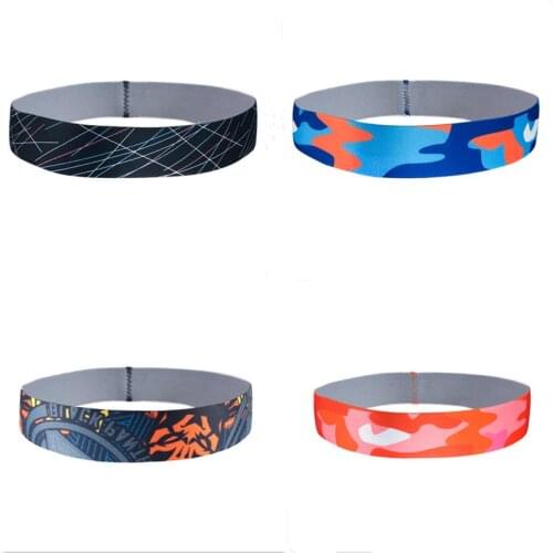 1PC Cycling Sweatband Yoga Sports Sweat Headband Anti-Slip Women Men Breathable Basketball Fitness Volleyball Cycling Hair Band
