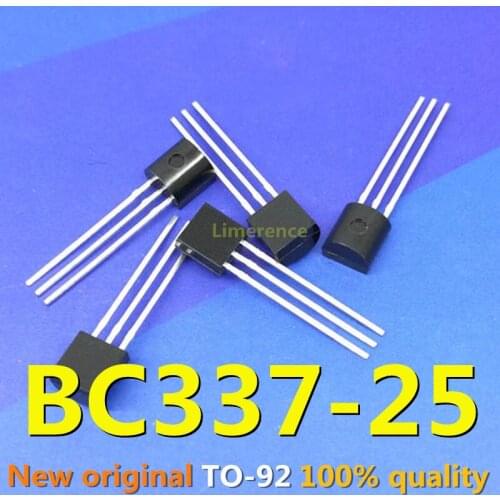 20pcs/lot BC337-25 BC337 TO-92 Bipolar Transistors - BJT NPN 50Vcbo 45 Vceo 800mA 625mW Trans new original