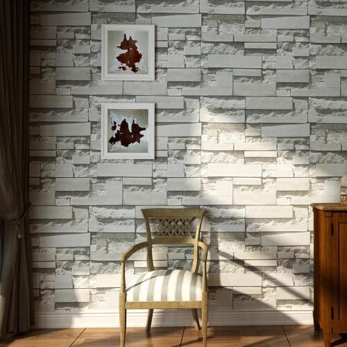 Beibehang papel de parede 3D Chinese Brick Stone Wallpaper for Bedroom Living room TV background Home Decoration Wall Paper roll